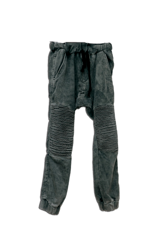  Boys Drop Crotch Joggers with Biker Knee Grey ( 9-15yrs)